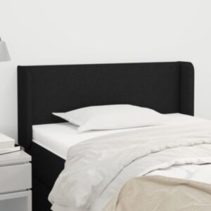 Pood24 voodipeats servadega, must, 83x16x78/88 cm, kangas