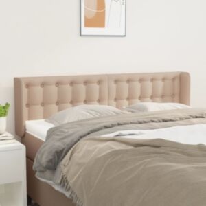 Pood24 voodipeats servadega, cappuccino, 147x16x78/88 cm, kunstnahk