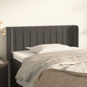 Pood24 voodipeats servadega, tumehall, 103x16x78/88 cm, samet