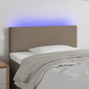 Pood24 LED-voodipeats, pruunikashall, 80x5x78/88 cm, kangas
