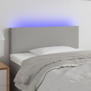 Pood24 LED-voodipeats, helehall, 90x5x78/88 cm, kangas