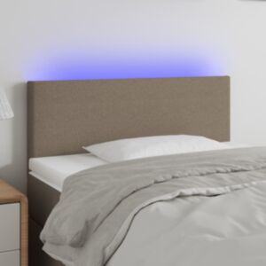 Pood24 LED-voodipeats, pruunikashall, 90x5x78/88 cm, kangas