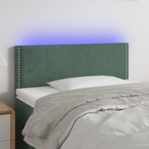 Pood24 LED-voodipeats, tumeroheline, 80x5x78/88 cm, samet