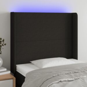 Pood24 LED-voodipeats, must, 83x16x118/128 cm, kangas