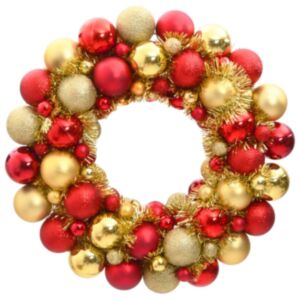 Pood24 jõulupärg, punane ja kuldne, 45 cm, polüstüreen