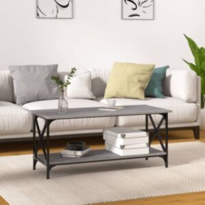 Pood24 kohvilaud, hall Sonoma tamm, 100x45x45 cm, tehispuit ja raud