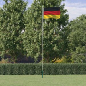Pood24 Saksamaa lipp ja lipumast, 6,23 m, alumiinium