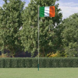Pood24 Iirimaa lipp ja lipumast, 6,23 m, alumiinium