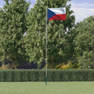 Pood24 Tšehhi lipp ja lipumast, 6,23 m, alumiinium