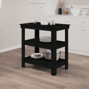 Верстак Pood24, черный, 78,5 x 50 x 80 см, сосна