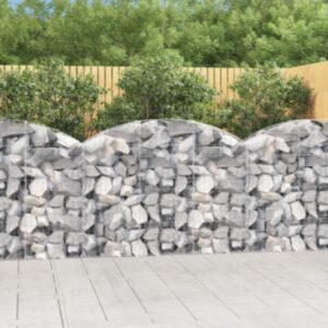 Pood24 kaarekujuline gabioonkorv, 150x30x100/120 cm, tsingitud raud