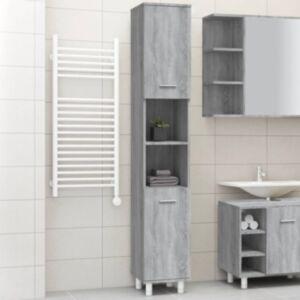 Pood24 vannitoakapp, hall Sonoma tamm, 30x30x179 cm, tehispuit