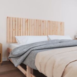 Pood24 seinale kinnitatav voodipeats, 185x3x60 cm, männipuit