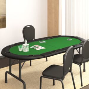 Pood24 kokkupandav pokkeri lauaplaat 10 mängijale, roheline