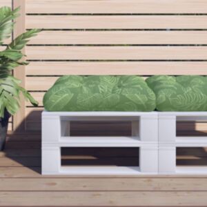 Pood24 евро подушка для сидения, узор в виде листьев, 50 x 50 x 12 см, ткань