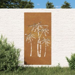 Pood24 aia seinakaunistus, 105x55 cm, Corteni teras, palmipuu disain