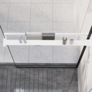 Pood24 duširiiul dušikabiinile, valge, 80 cm, alumiinium
