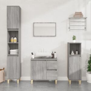 Pood24 vannitoakapp, hall Sonoma tamm, 30 x 30 x 100 cm, tehispuit