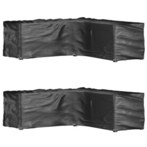 Pood24 L-kujulised aiamööbli katted 2 tk, 16 aasaga, 285x285x90 cm