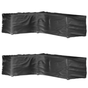 Pood24 L-kujulised aiamööbli katted 2 tk, 16 aasaga, 210x260x80 cm