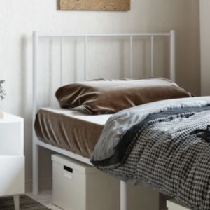 Pood24 metallist voodipeats, valge, 75 cm