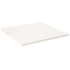 Pood24 lauaplaat, valge, 70 x 70 x 2,5 cm, männipuit, kandiline