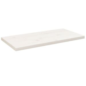 Pood24 lauaplaat, valge, 80 x 40 x 2,5 cm, männipuit, ristkülik