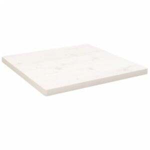 Pood24 lauaplaat, valge, 50x50x2,5 cm, männipuit, kandiline