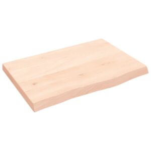 Настенная полка Pood24, 60 x 40 x 4 см, дуб необработанный