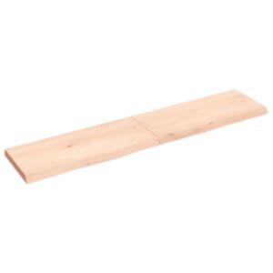 Pood24 seinariiul, 140 x 30 x (2–4) cm, töötlemata tammepuit
