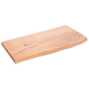 Полка настенная Pood24, светло-коричневый, 60x30x2 см, дуб обработанный