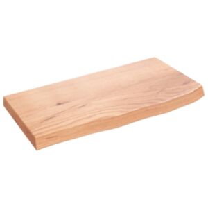 Полка настенная Pood24, светло-коричневый, 60x30x4 см, дуб обработанный