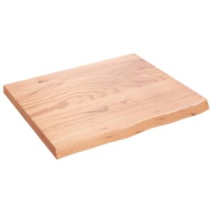 Настенная полка Pood24, светло-коричневый, 60 x 50 x 4 см, обработанная древесина дуба