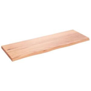 Полка настенная Pood24, светло-коричневый, 80 x 30 x 2 см, обработанная древесина дуба