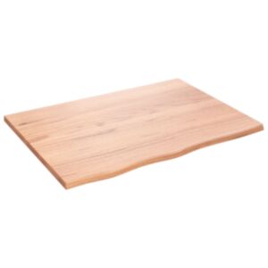 Настенная полка Pood24, светло-коричневый, 80 x 60 x 2 см, обработанная древесина дуба