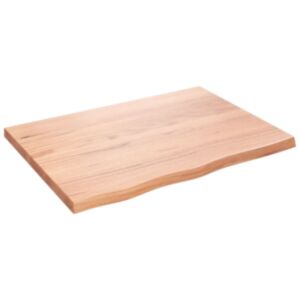 Настенная полка Pood24, светло-коричневый, 80 x 60 x 4 см, обработанная древесина дуба