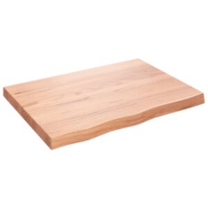 Настенная полка Pood24, светло-коричневый, 80 x 60 x 6 см, обработанная древесина дуба