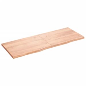 Полка настенная Pood24, светло-коричневый, 160x60x4 см, дуб обработанный