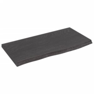Настенная полка Pood24, темно-серый, 60 x 30 x 2 см, обработанный дуб