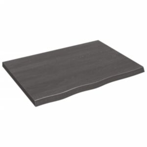 Настенная полка Pood24, темно-серый, 80 x 60 x 4 см, обработанный дуб