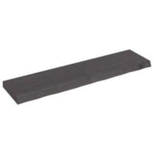 Pood24 seinariiul, tumepruun, 120x30x(2-6) cm, töödeldud tammepuit