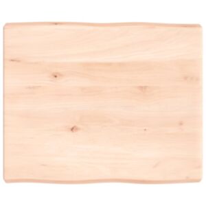 Pood24 lauaplaat, 60 x 50 x 6 cm, tammepuit, naturaalsed servad