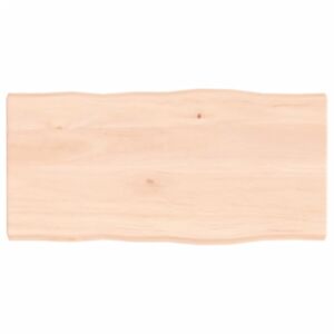 Pood24 lauaplaat, 80x40x4 cm, tammepuit, naturaalsed servad