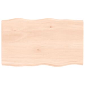 Pood24 lauaplaat, 100x60x2 cm, tammepuit, naturaalsed servad