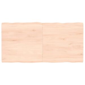 Pood24 lauaplaat, 120 x 60 x (2-4) cm, täispuit, naturaalsed servad