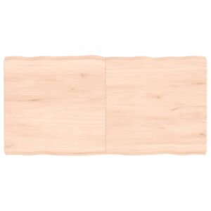 Pood24 lauaplaat, 120 x 60 x (2-6) cm, täispuit, naturaalsed servad