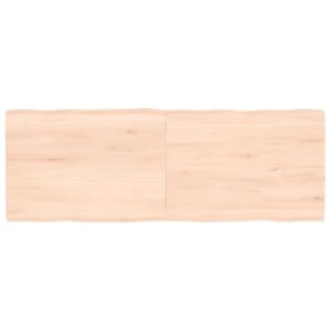Pood24 lauaplaat, 140 x 50 x (2-4) cm, täispuit, naturaalsed servad