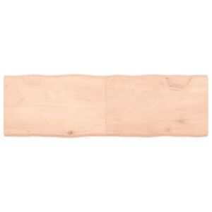 Pood24 lauaplaat, 160 x 50 x (2-6) cm, täispuit, naturaalsed servad