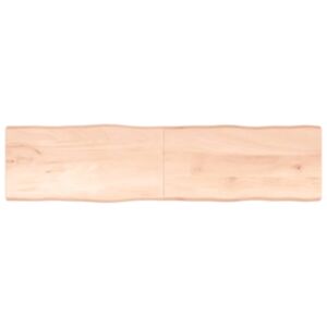 Pood24 lauaplaat, 200 x 50 x (2-4) cm, täispuit, naturaalsed servad
