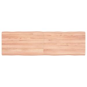 Pood24 lauaplaat, helepruun, 140 x 40 x (2-6) cm, töödeldud täispuit